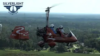 AR-1 gyroplane by Silverlight Aviation flying at Wrens Georgia USA