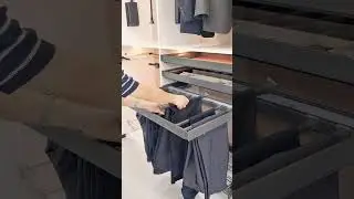 Pull-out trousers rack #closetspace #closetorganization #organizationdesign #homeorganization