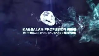 KABBALAH PROFUSION RING WITH MAGEN DAVID AND CAT'S EYE STONE [SILVER, GOLD 9K]
