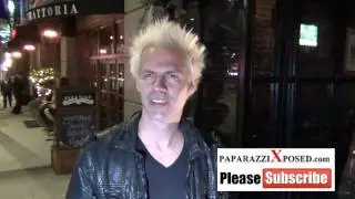 Spider One from Powerman 5000 talks about his brother Rob Zombie as he leaves Aventine Restaurant in