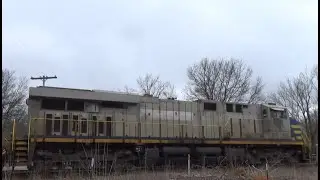 Two Ex-Citirails Leading CN Train 399 Southbound @Pine Lake Rd Battle Creek Michigan 4/10/25
