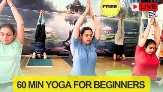Live- Full Yoga class for beginners . #yogaforbeginners