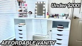 BUDGET FRIENDLY MAKEUP VANITY 2022| AFFORDABLE| UNDER $200| gen