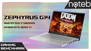 ASUS Zephyrus G14 GA401QE - DOOM: Eternal Gameplay Benchmark (5800HS, RTX 3050 Ti)