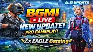 ✨ BGMI 4.0 Update Live Stream | Pro Gameplay | Rank Push | Zx EAGLE Gaming 🔥