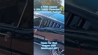 Wow! 1956 FORD T-BIRD Convertible w/1965 MUSTANG Fastback! Classic Car Show, Newburyport MA Aug '25
