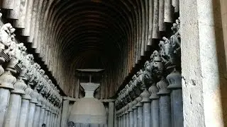karla and bhaja caves - buddhist vihara and chaitya