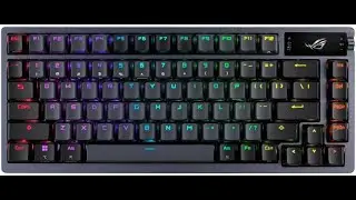 Review: ASUS ROG Azoth 75 Wireless Custom Gaming Keyboard &ndash; OLED, Hot-Swappable Switches!