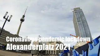 Berlin Alexanderplatz during Coronavirus Lockdown