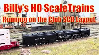 Billy's HO Scale trains running on the club SCR layout.