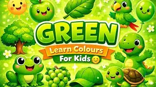Green Colour Song 💚 | Learn Colours with Chutti Vathi | Kids Learning