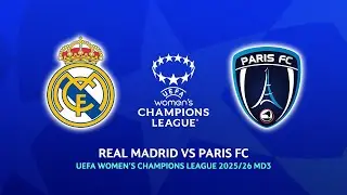 🔴 REAL MADRID VS PARIS FC UEFA WOMEN'S CHAMPIONS LEAGUE 2025/26 PREVIEW, HEAD TO HEAD