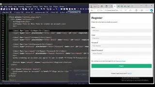 how to create register form with css and html | Register form