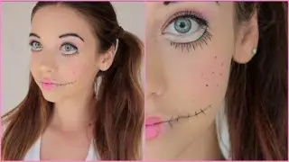 Creepy Doll Halloween Makeup Tutorial!