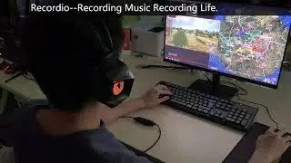 Наушники игровые Recordio с микрофоном и подсветкой GAE-910 Blak