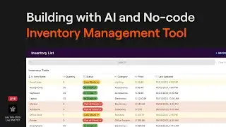 Build an Inventory Management Tool with AI and No-Code | Live Demo
