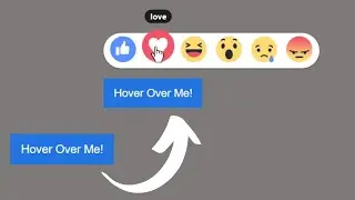 😲 Facebook React Effect using HTML & CSS | Facebook Reaction Emojis | Facebook Reactions Animation 🔥