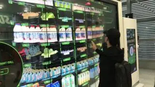 E-grocery shopping in Dubai on the World's biggest touch screen LCD panel!