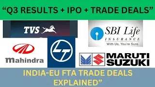 &ldquo;L&T, TVS, Maruti, SBI Life Q3 Updates + India-EU FTA | 2026 Corporate & Market News&rdquo;