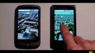 Google Earth on Android - Nexus Vs Droid