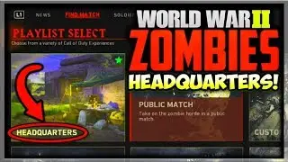 *New* WW2 Zombies Headquarters DLC Update, Zombies Contracts, DLC Guns! (Call of Duty WW2 Zombies)