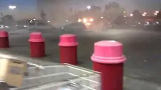 Somebodies car on fire @ costco inglewood