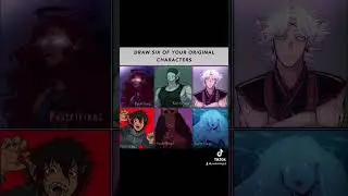 DRAW SIX OF YOUR ORIGINAL CHARACTERS | PART 1 #anime #youtubeshorts #unnaturalsfromhell
