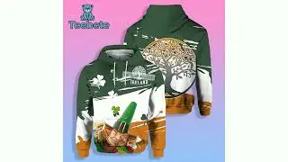 Irish Flag St Patricks And Leprechaun Beer Green 3D Art Hoodie
