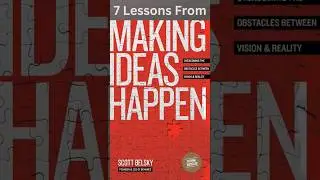 Turn Ideas into Reality: 7 Lessons from 'Making Ideas Happen' | YouTube Short #youtubeshorts