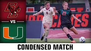 Boston College vs. Miami Condensed Match | 2022 ACC Women's Soccer