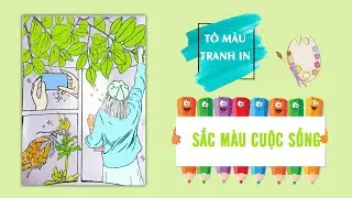 T&ocirc; m&agrave;u tranh in tr&ecirc;n nền Giấy A4 🖌️ Coloring Tutorials For Beginners | Beginners Painting