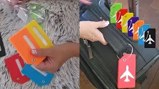 7 Pack Silicone Luggage Tag with Name ID Card Review