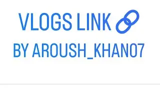AROUSH VLOGS  is live