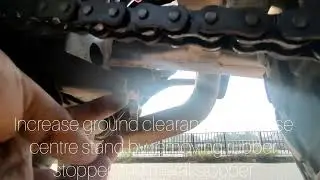 Xpulse centre stand increase ground clearance solution by removing rubber stopper and metal stopper