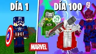&iquest;Qu&eacute; pasa si Tienes PODERES de MARVEL por 100 D&iacute;as en Minecraft?