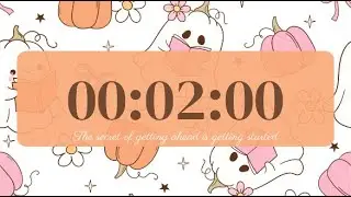 2-Minute Countdown Timer | Aesthetic Fall Theme for Study, Focus & Breaks