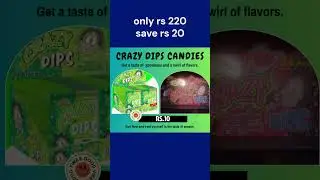 Crazy Dips Candy &ndash; Fun in Just Rs.10!   #CrazyDips #PoppingCandy #Rs10Candy