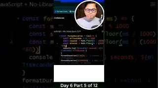 Day 6 Part 5 JavaScript function to receive miliseconds and convert it to days minutes