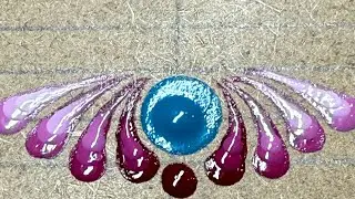 How to layer swooshes with a gradient for dot mandalas