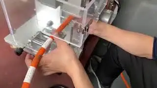 Gas Pipe Flag Labeling Machine, Manual Flag Labeling Machine