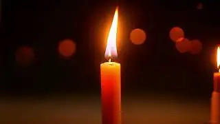 Candle  Footage | A Single Candle Burning Brightly in the Dark | Free HD Videos - No Copyright