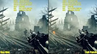 Battlefield 1 Pc DX12 Fall Update Vs Day One AMD RX 480 Frame Rate Comparison