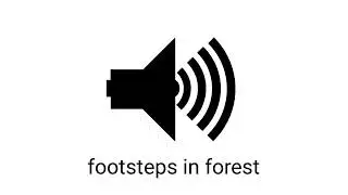 footsteps in a forest sound effect (royalty free)