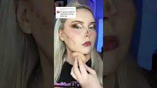 How to Contour a Double Chin 🤪 #makeup #contour #makeuplooks #plussize #illusion #contouring #grwm
