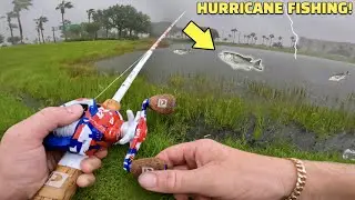 FISHING in a HURRICANE Challenge! (INSANE)