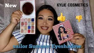 Kylie cosmetics SAILOR EYESHADOW LOOK & REVIEW