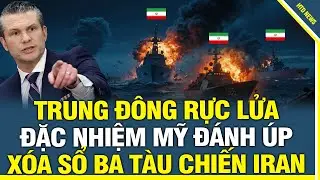Trung Đông Rực lửa: Đặc Nhiệm Mỹ bất ngờ Đánh Úp, Xóa Sổ Ba Tàu Chiến Iran ngay trong đêm.