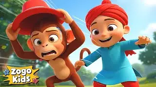 ਟੋਪੀ ਵਾਲਾ ਬੰਦਰ | topi wala bandar | Punjabi Nursery Rhymes | Zogo Punjabi | Kids Song