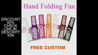 100PCS Personalizable Hand Fan,Custom Printing Wedding Fold Fans, Come With Gift Box,Bulk Hand Fans,