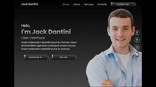 Create A Responsive  Animated Portfolio With Metallic Platinum Color Using HTML and CSS